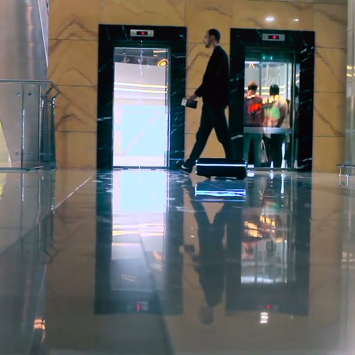 This is Travelmate, the robotic suitcase that follows you around [Mic Archives]