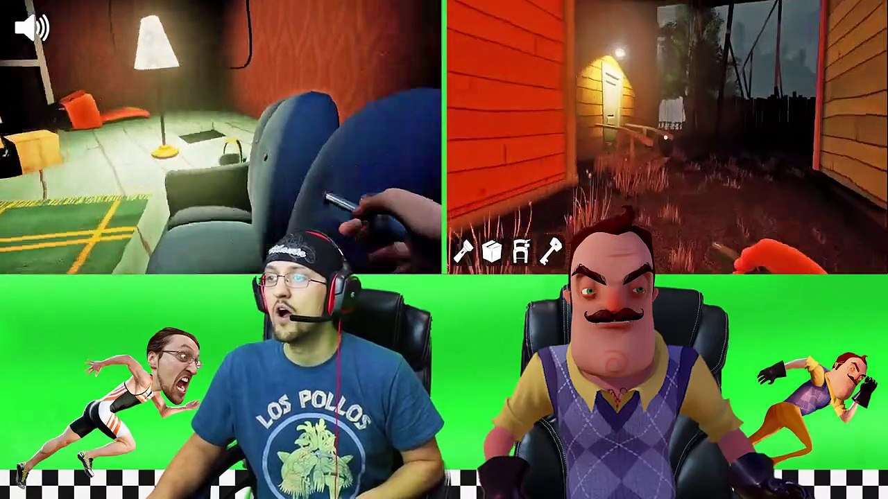 HELLO NEIGHBOR vs. ME! BASEMENT RACE CHALLE