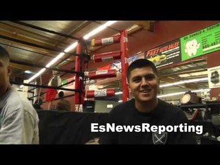 pita garcia and mikey garcia in the gym talk jim lampley  EsNews Boxing