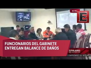Conferencia de prensa de Mancera por afectaciones en CDMX