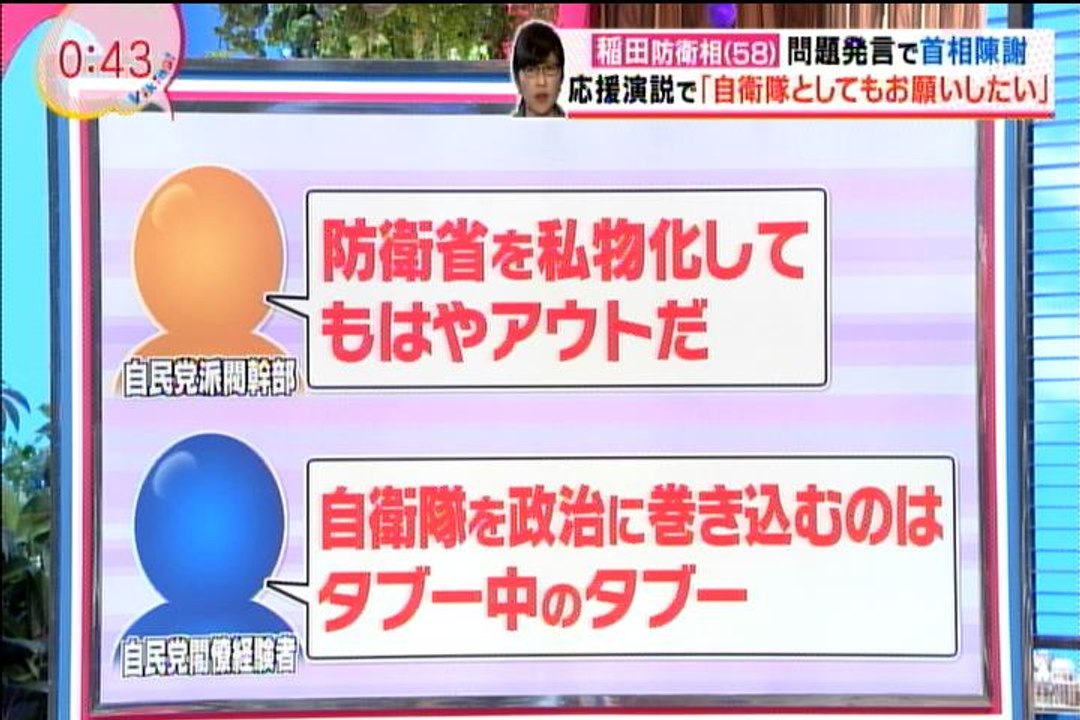 稲田防衛相「人事権者は総理」会見終了、辞任を否定→『既遂』国民は納得不可