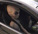 Alien passenger discovered in car pulled over for speeding