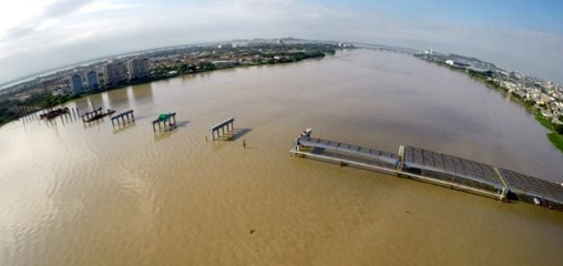 Avanza construcción del puente Guayaquil - Samborondón