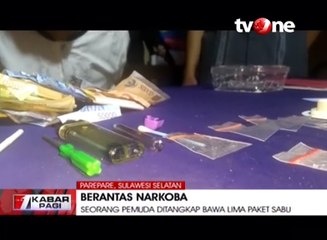 Petugas Tangkap Pria Membawa Narkoba di Posko Mudik