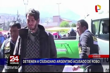 Cusco: detienen a ciudadano argentino acusado de robo