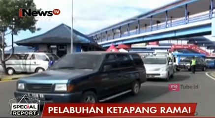 Kendaraan Arus Balik Mulai Padati Pelabuhan Ketapang