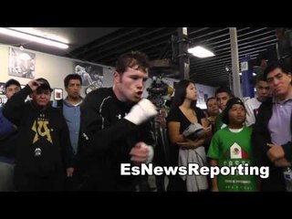 canelo alvarez shadow boxing EsNews Boxing