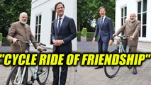 Modi in Netherlands : Dutch PM gifts bicycle to Narendra Modi | Oneindia News