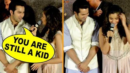 Varun Dhawan Makes Fun Of Alia Bhatt, Calls Her A Kid