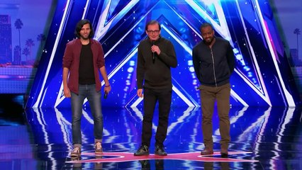 Oskar and Gaspar_ Digital Artists Use Heidi Klum's Body As Canvas - America's Got Talent 2017