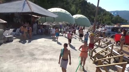 Bayramda Tatilcilerin Gözdesi Sultaniye Kaplıcaları Oldu