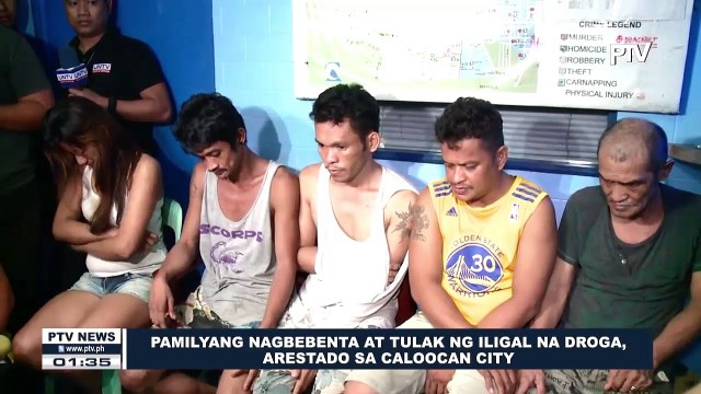 Pamilyang nagbebenta at tulak ng iligal na droga, arestado sa Caloocan City