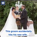 Daily Mail - This groom accidentally hit his wife at their...
