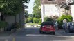 smart fortwo cabrio electric drive red Driving in the city