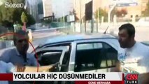 İstanbul'da şoförün tehlikeli davranışları kameralara böyle yansıdı