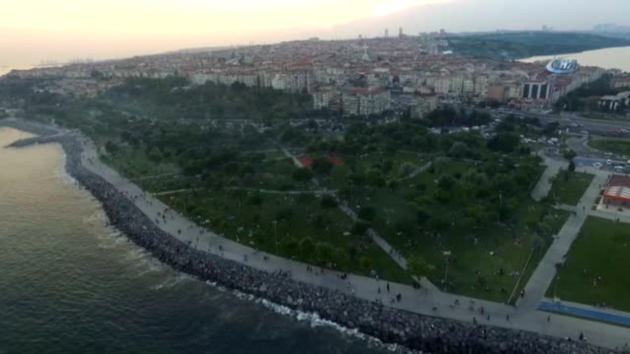 Orman Yangını Değil Mangal Dumanı...mangal Dumanı Havadan Böyle Görüntülendi