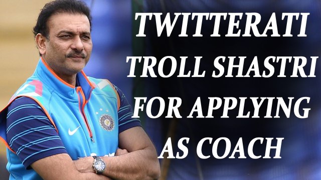 Ravi Shastri Applies for Team India's new Coach; Twitter abuzz | Oneindia