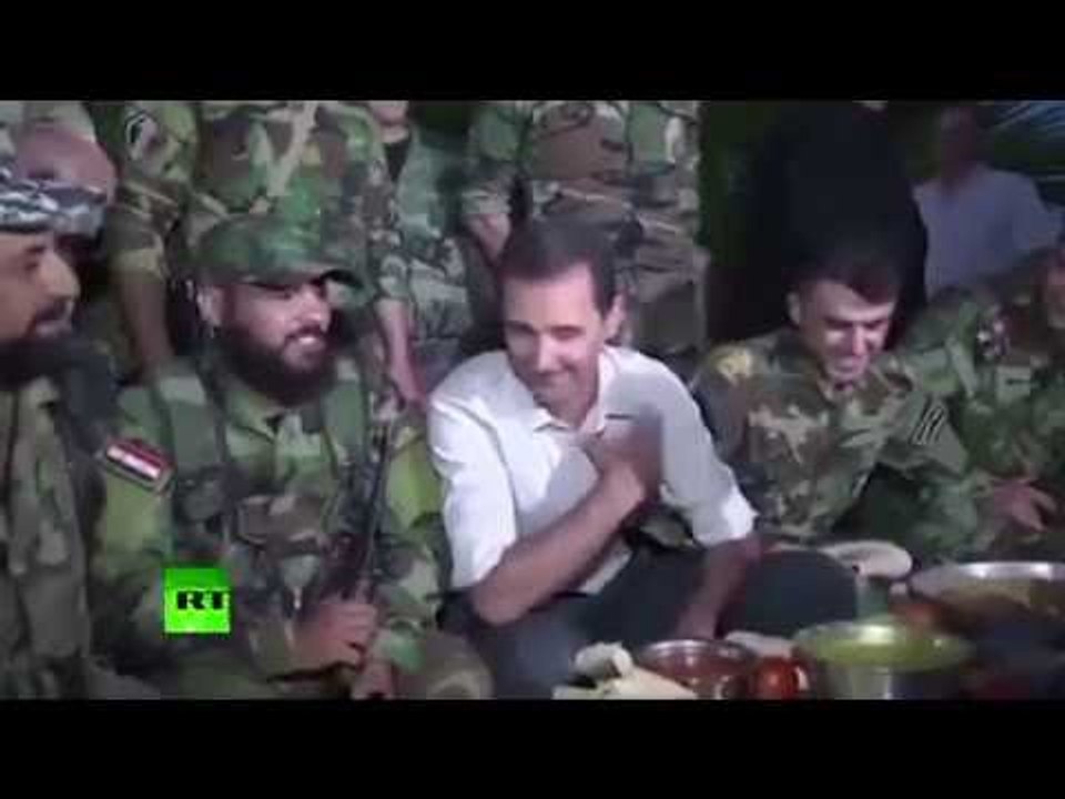 Syria: Assad visits frontline troops near Damascus in rare appearance