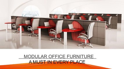 Modular office furniture