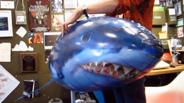the flying shark in NYC by Casey Neistat