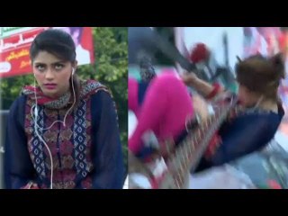92 News Female reporter Live reporting kie duran BEHOSH