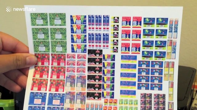 Man creates miniature fireworks stand with tiny functional firecrackers