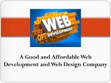 A Good and Affordable Web Development and Web Design Company