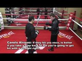 Canelo Alvarez Gives Advice To Brother Dinamita Alvarez While Training