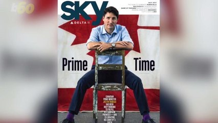 Justin Trudeau's Pose on Unusual Magazine Cover Has Social Media on Fire