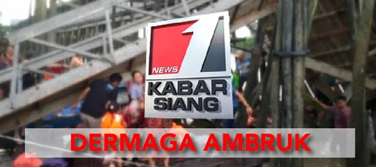 Empat Puluh Orang Terjatuh Akibat Ambruknya Jembatan Dermaga Di Riau