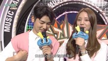[繁中]161104 Music bank mc(敏赫_率濱) (Minhyuk mc cut )
