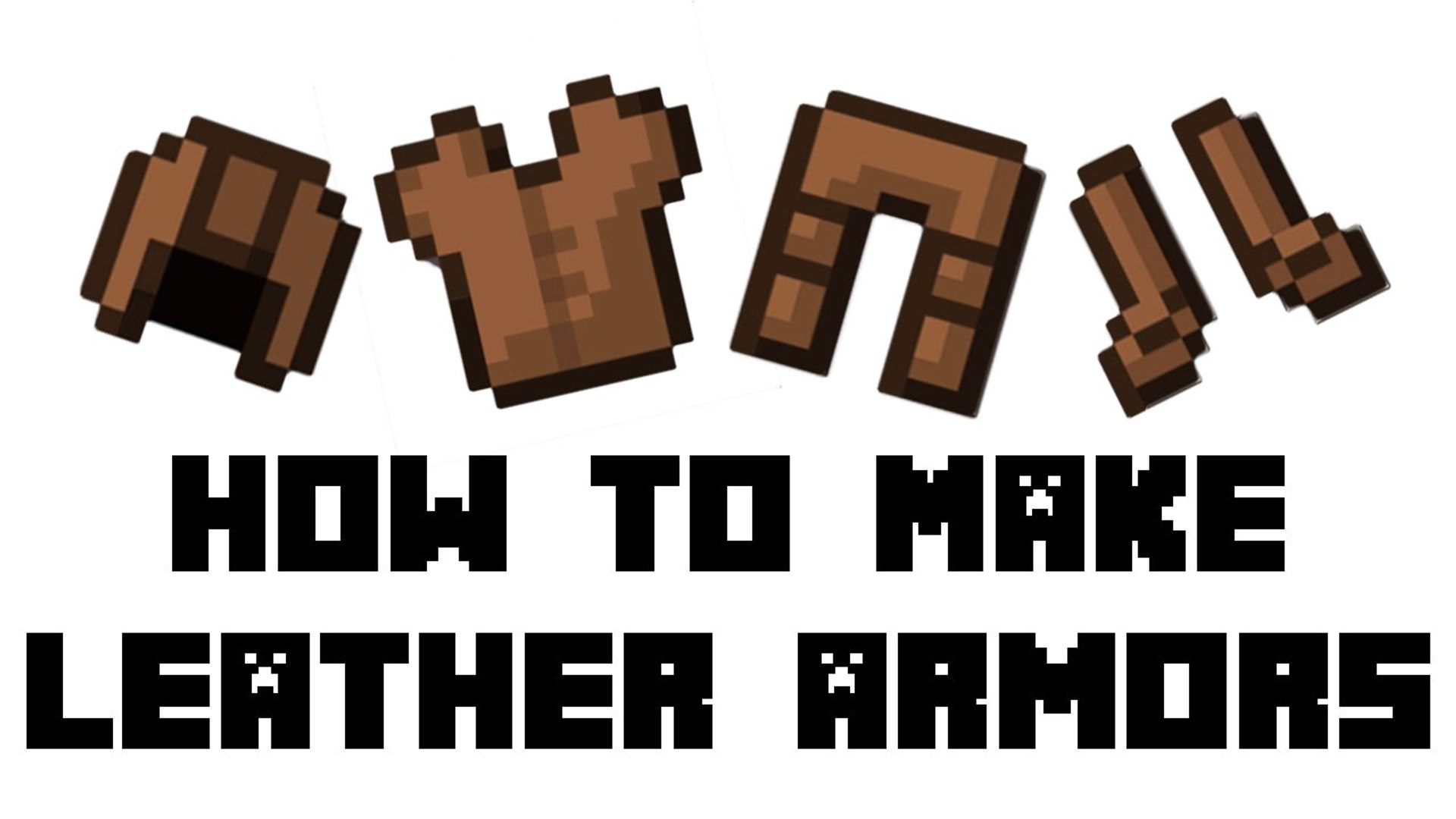 Minecraft Survival How To Make Leather Armors Cap Tunic Pants