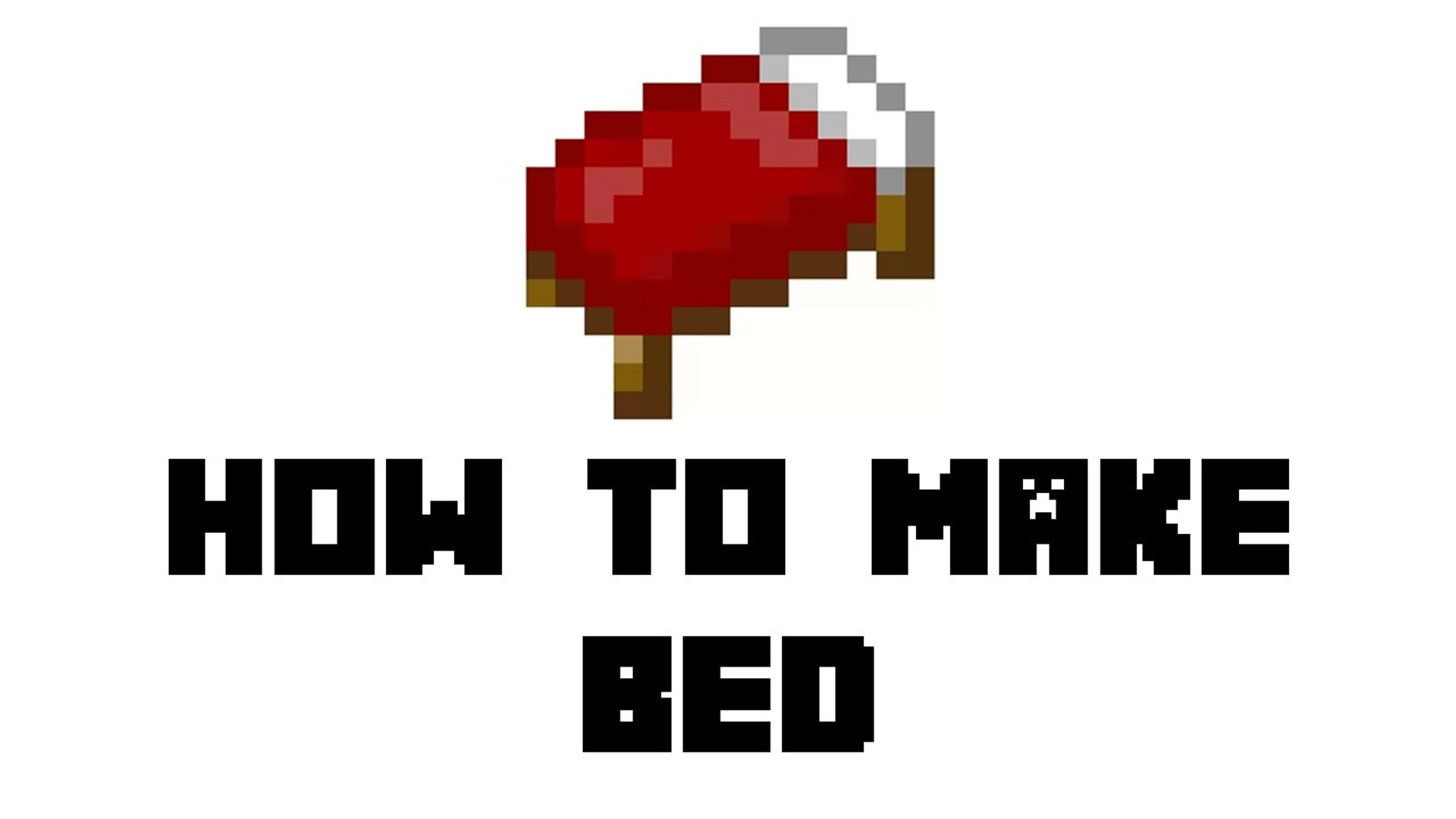 Minecraft Survival - How to Make Bed