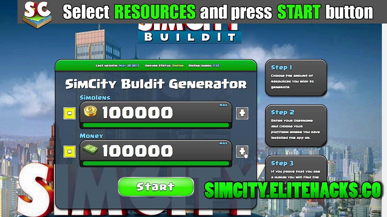 SimCity BuildIt Hack Simoleons Simcash & Golden Keys - 2017