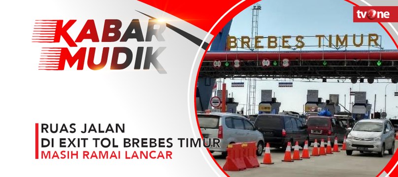 Ruas Jalan di Exit Tol Brebes Timur Masih Ramai Lancar