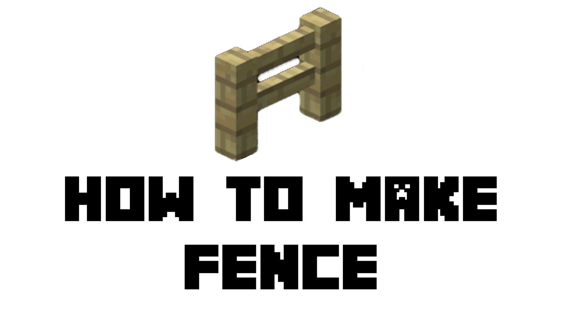 Minecraft Survival - How to Make Fence