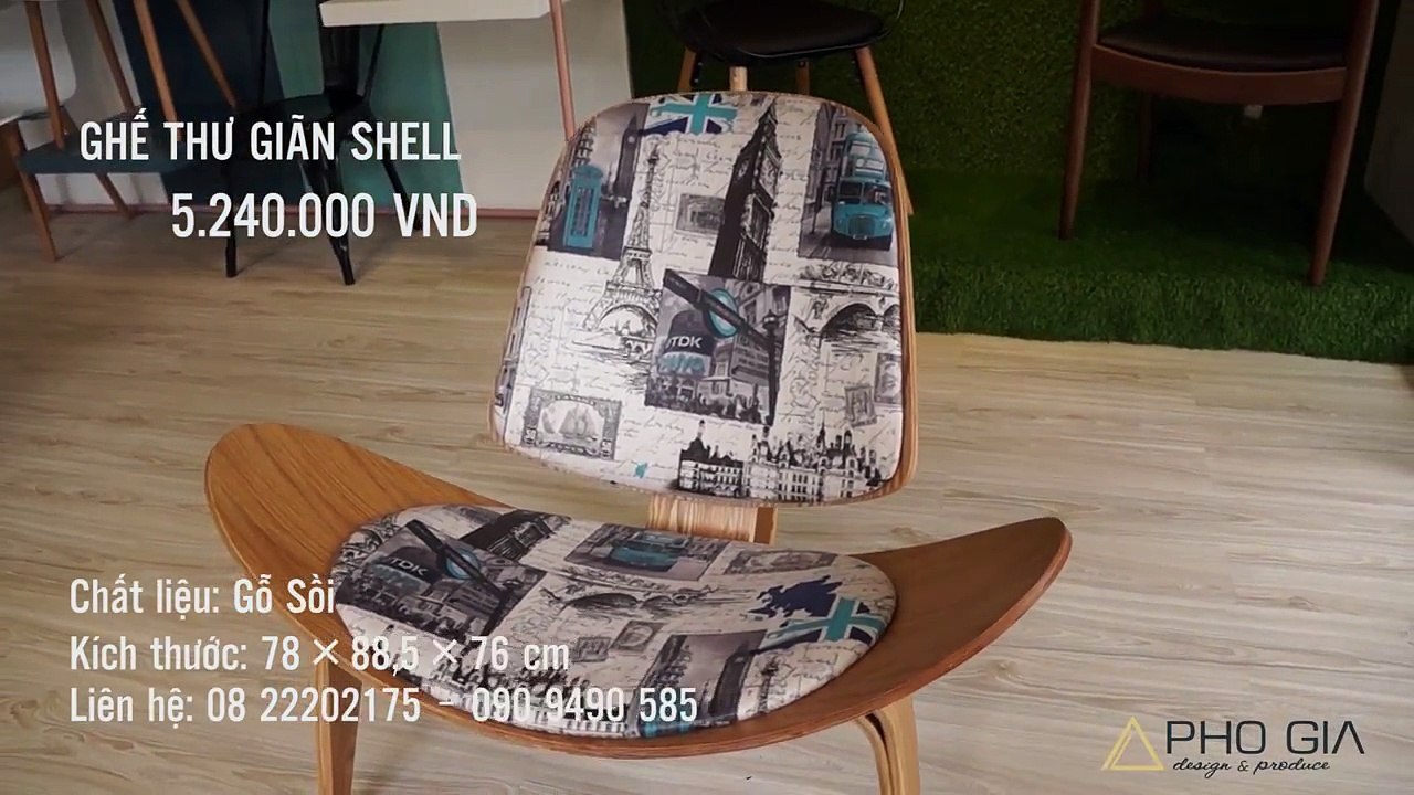 GHẾ THƯ GIÃN SHELL, Nội thất nhập khẩu cao cấp giá sỉ tại Tp.HCM