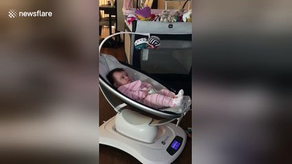 Baby hears Led Zeppelin for the first time