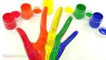 Cuerpo Niños colores familia dedo para aprendizaje vivero pintura rimas vídeo arco iris