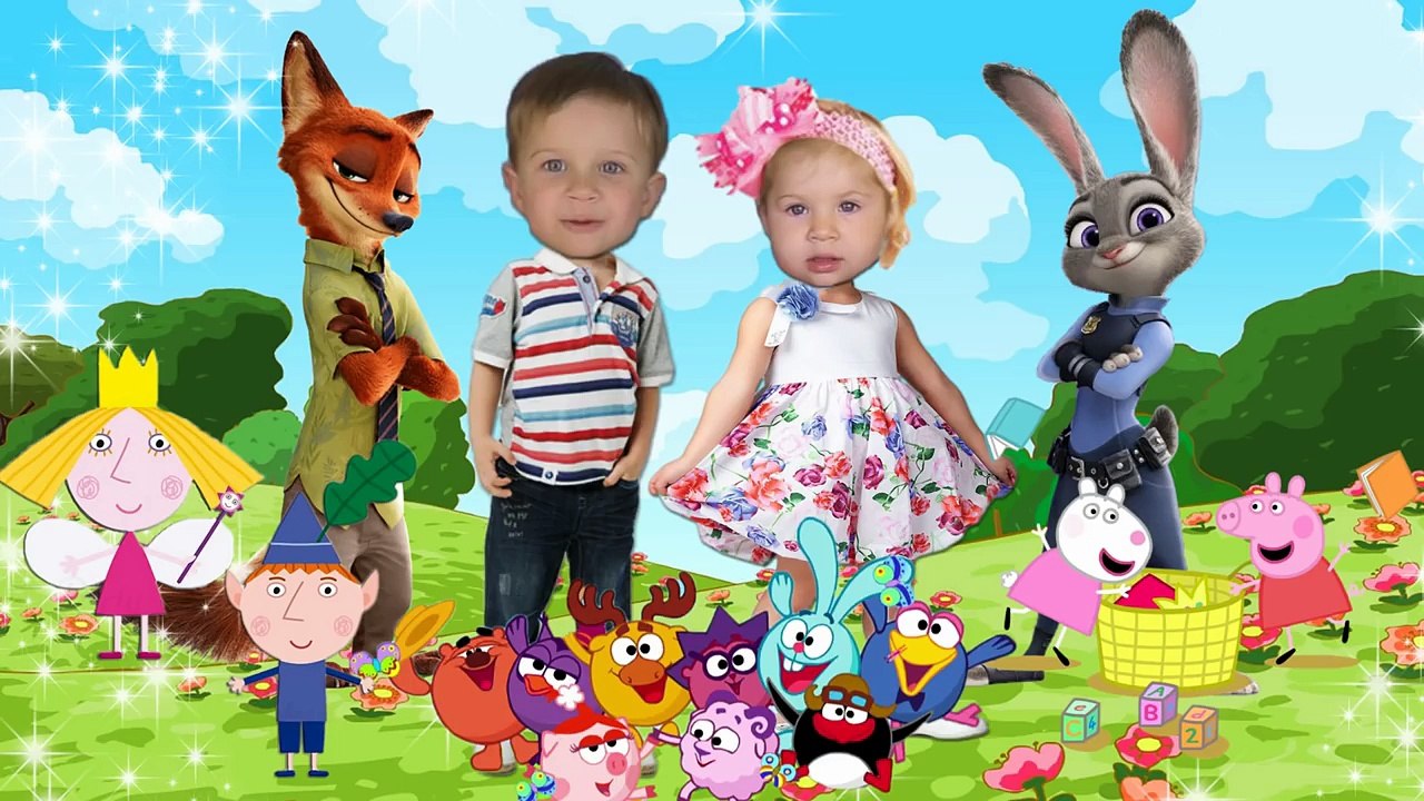 Niños para y dedos de la familia buena canción Kids Diana Roma patrulla espectáculo exposición canina Peppa