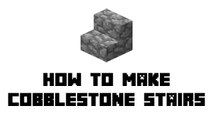 Minecraft Survival - How to Make Cobblestone Stairs