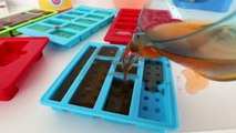 Play Doh Dentist Doctor Drill Charlie making LEGO Gummy Candy and eating All! Bananakids