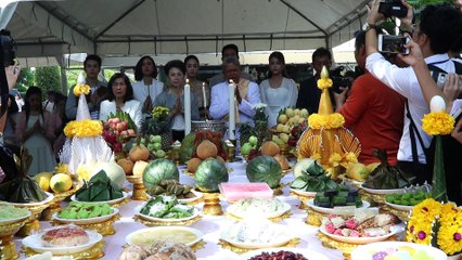 บวงสรวงละคร นางทิพย์ อ๋อม อรรคพันธุ์, มิน พีชญา ,ปุ๊กลุก ฝนทิพย์