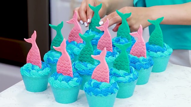 MERMAID TAIL CUPCAKES NERDY NUMMIES