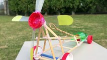 How to Make a Car - Rubber Band Powered Car Out of Coffee shop Sticks-k8