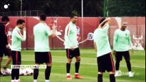 Cristiano Ronaldo Shows Some Skills Before The Match vs Chile!