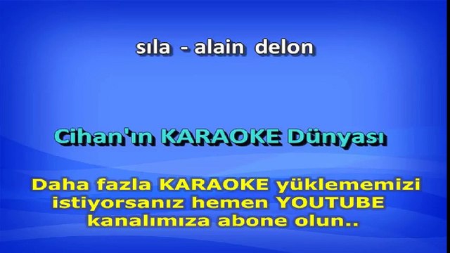 Sıla & Ozan Doğulu - Alain Delon KARAOKE ( karaokeck.com )