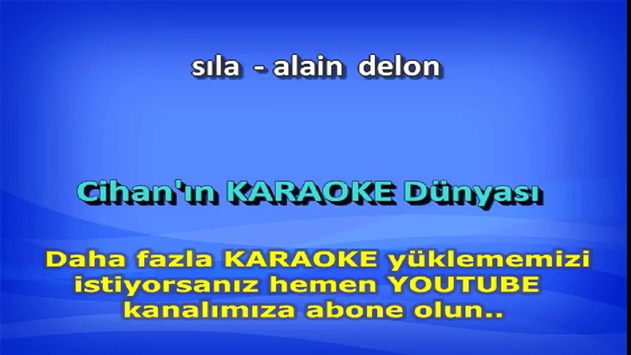 Sıla & Ozan Doğulu - Alain Delon KARAOKE ( www.karaokeck.com )
