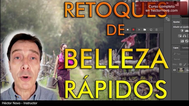 Curso de acciones en Photoshop - Mas de 120 acciones incluidas!