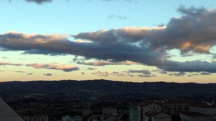 As nuvens do por do Sol na Beira Interior